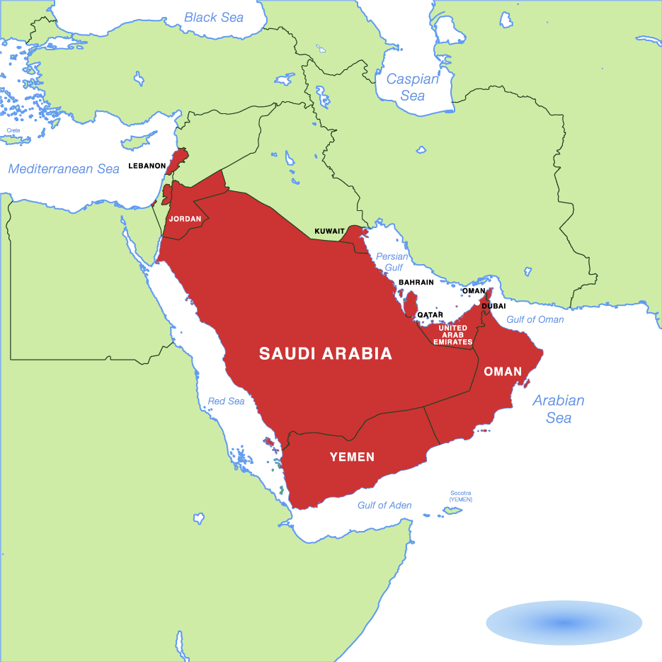 middle east map